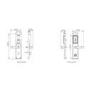 ELIZA Хотелска брава изработена от стомана марка SS304 