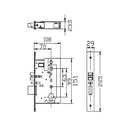 ELIZA Хотелска брава изработена от стомана марка SS304 