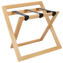 COMPACT Дървена сгъваема поставка за багаж с текстилни ленти