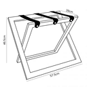 COMPACT Дървена сгъваема поставка за багаж с текстилни ленти