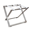 COMPACT М LS Стоманена сгъваема поставка за багаж с кожени ленти