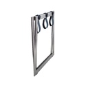 COMPACT М LS Стоманена сгъваема поставка за багаж с кожени ленти