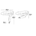 BEDFORD Сешоар  за коса със сгъваема дръжка