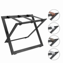 COMPACT M LS Steel foldable luggage rack with leather straps