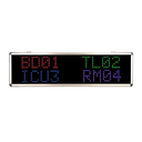 Wireless receiver with color LED display