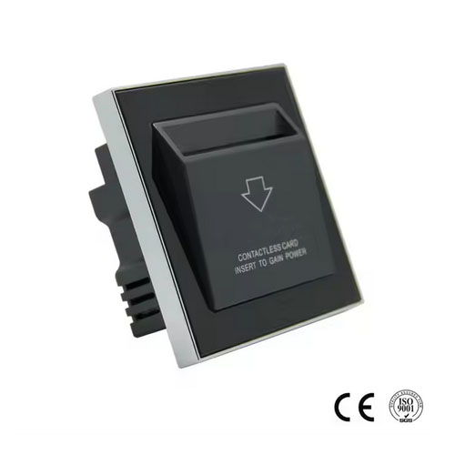 Energy-saving module working with Mifare, tempered black glass